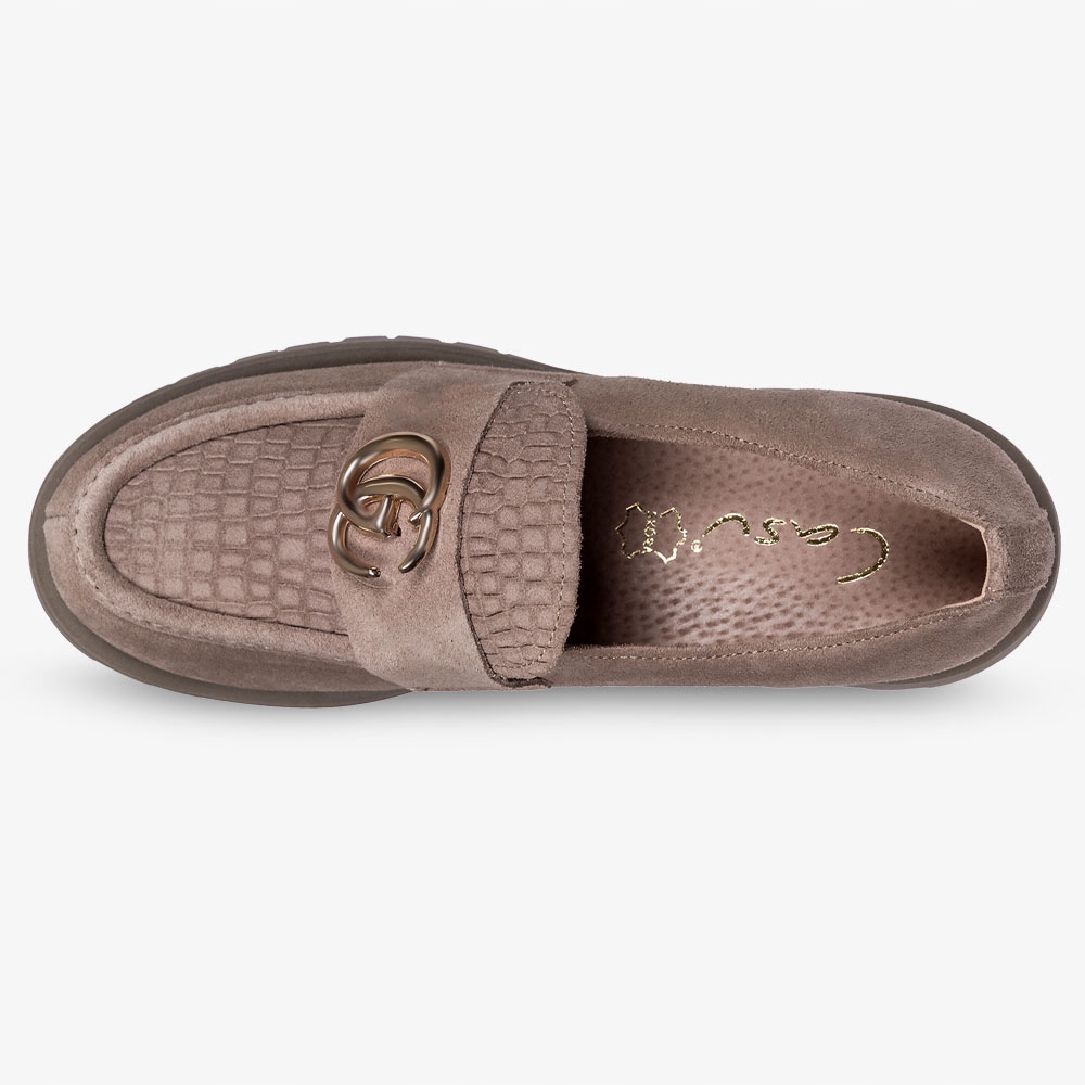 MOKASYNY DAMSKIE SKÓRZANE PL PÓŁBUTY Z OZDOBĄ r 37 Rozmiar 37