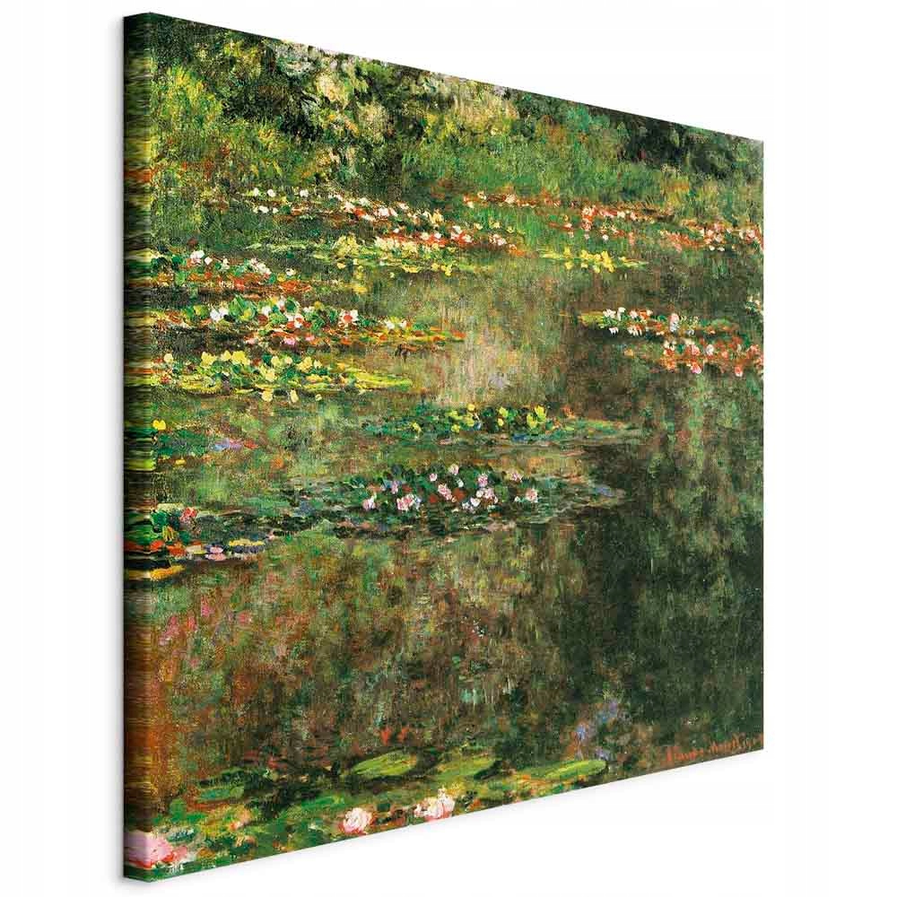 Claude Monet Rybník Vodní Lilie Obraz Na Plátně Abstrakce Kancelář Obývací Pokoj 60x60