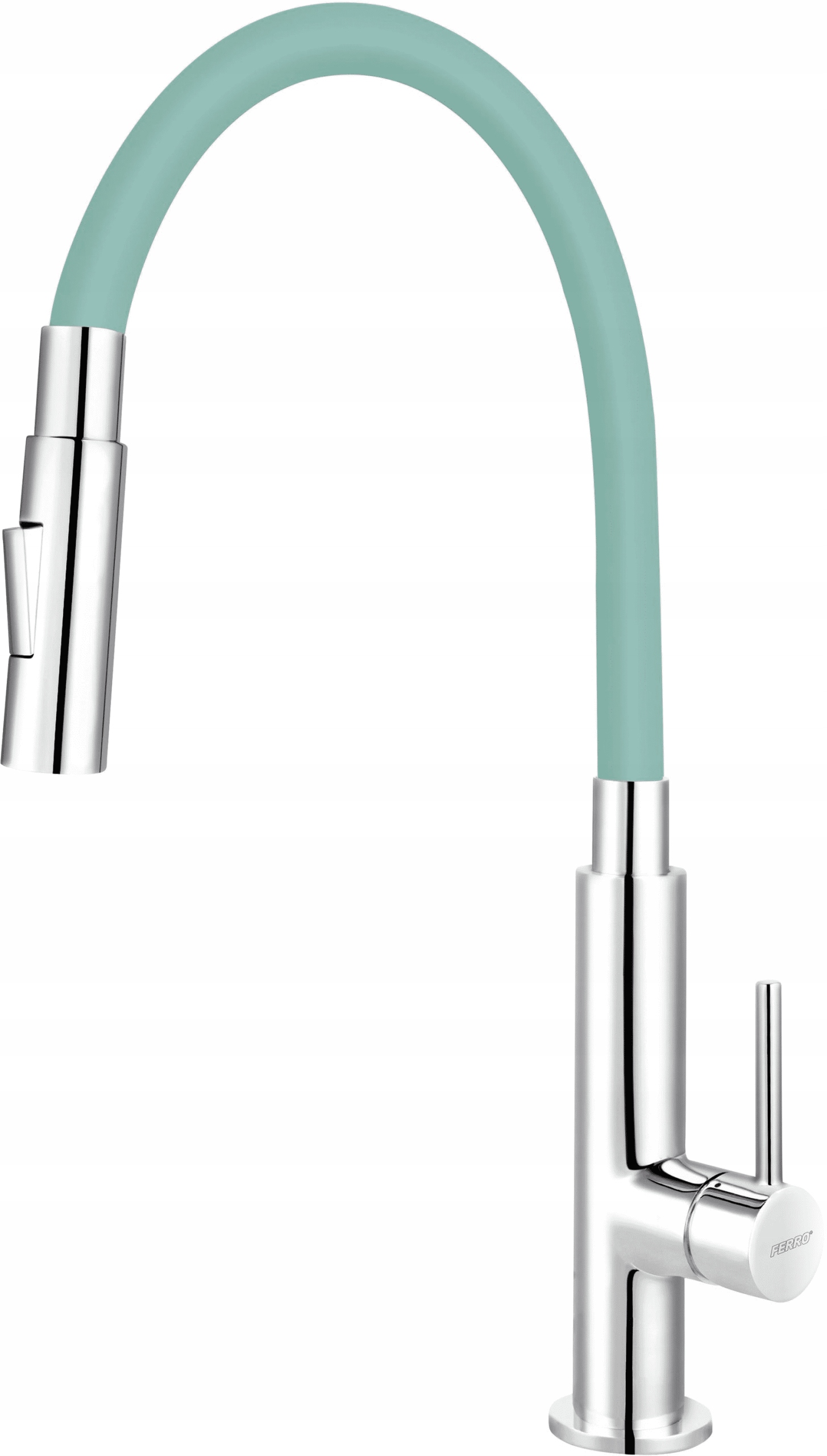 Ferro Bateria kuchenna stojąca Zumba Slim 2F, miętowa wylewka. BZA43M.