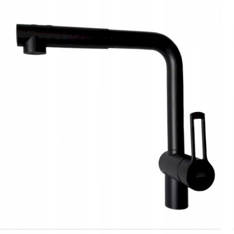 Kuchynská batéria Paffoni Ringo čierna matná s výsuvným výtokom RIN285NO