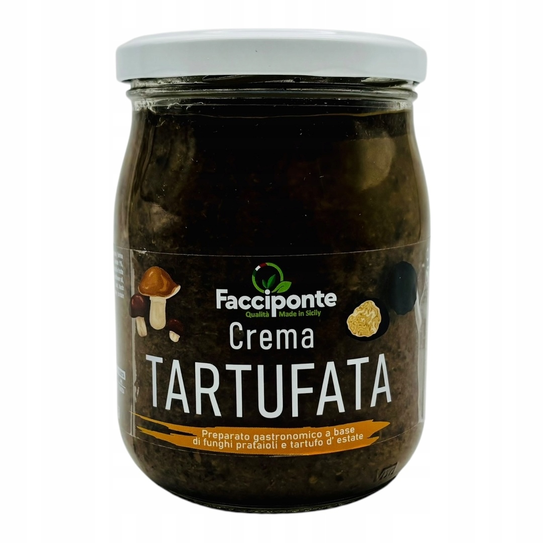 Crema Tartufata – lanýžový krém na bázi žampionů 510 g – Přímo z Itálie!