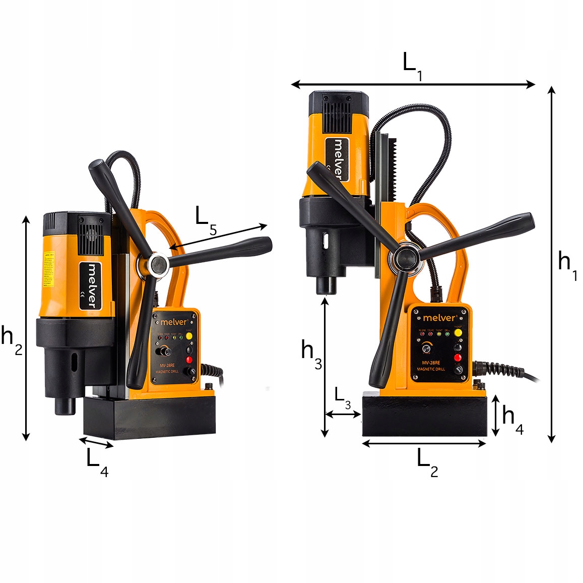 Wiertarka Magnetyczna MELVER Magnesówka FI 80 MK 3 Marka Melver