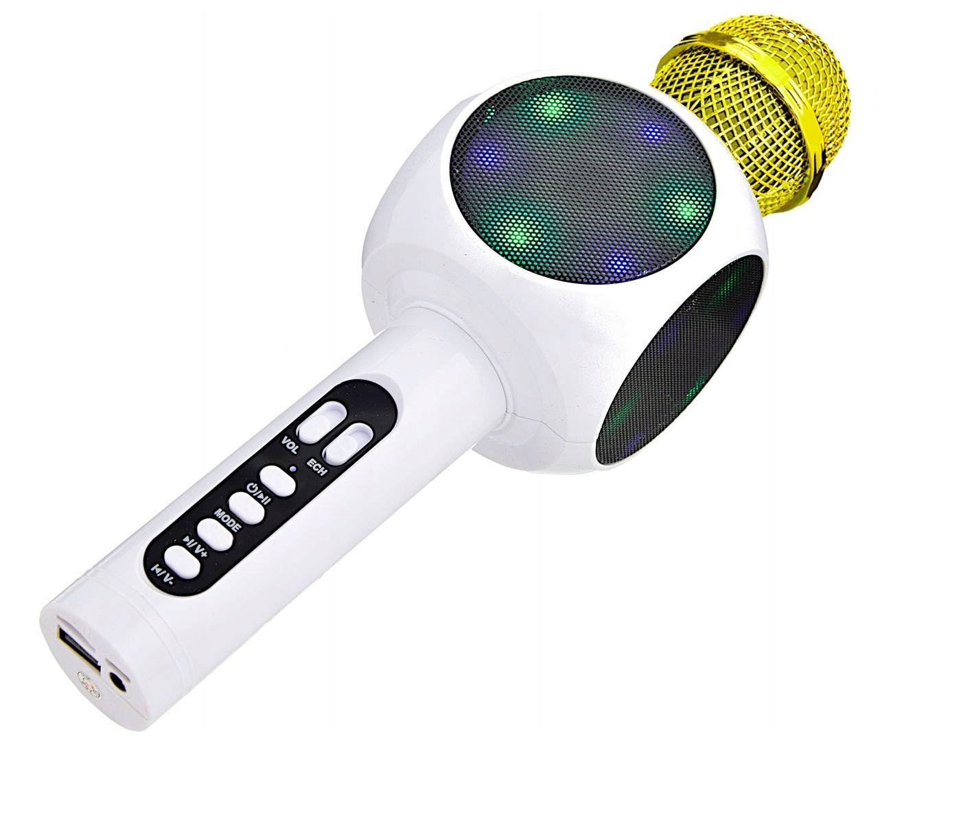 PREZENT DLA DZIECKA MIKROFON Z MODULATOREM GŁOSU Model Disco Light