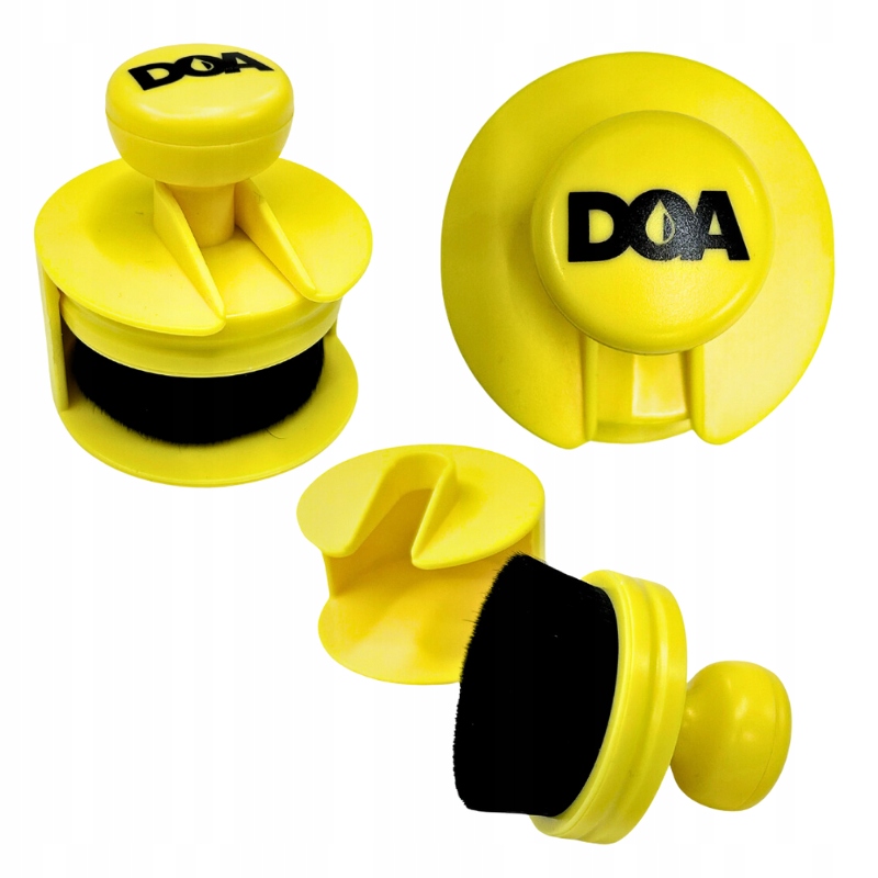 Doa Pędzel/Aplikator do dressingu do opon żółty