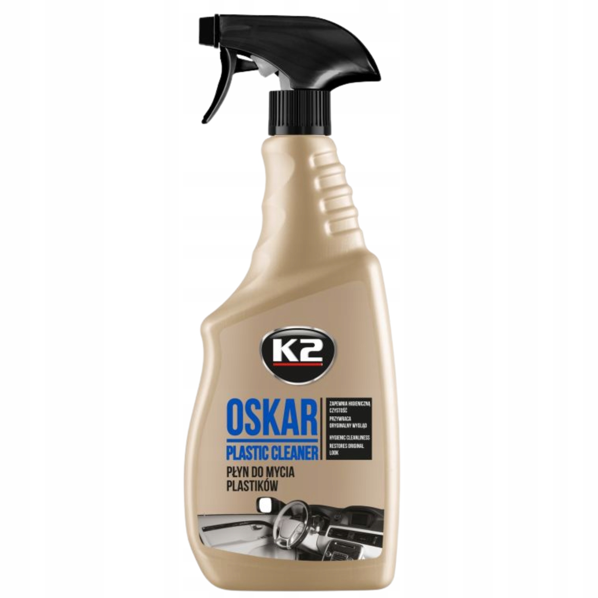 Płyn kokpitu auta samochodu plastików Apc dressing środek K2 Oskar 750ml