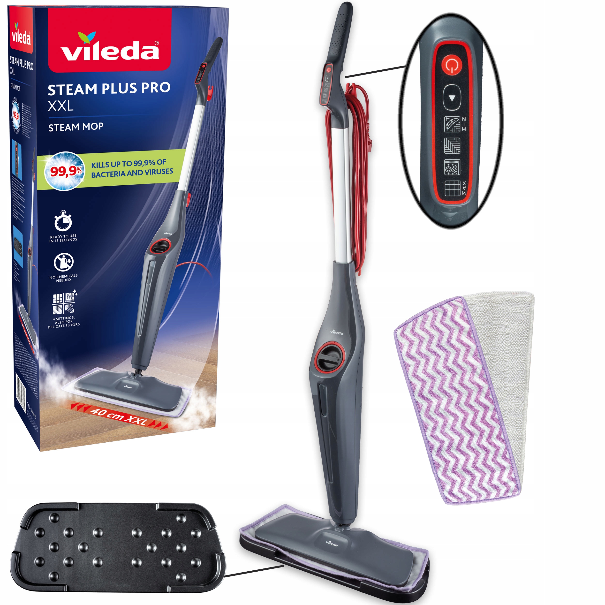 Mop parowy Vileda Steam Plus XXL Pro Model 2026