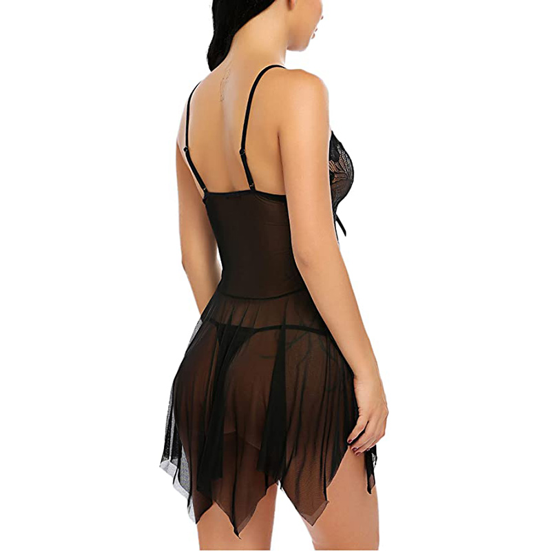 BIELIZNA DAMSKA KOSZULKA NOCNA CZARNA PRISCILA Marka SNM