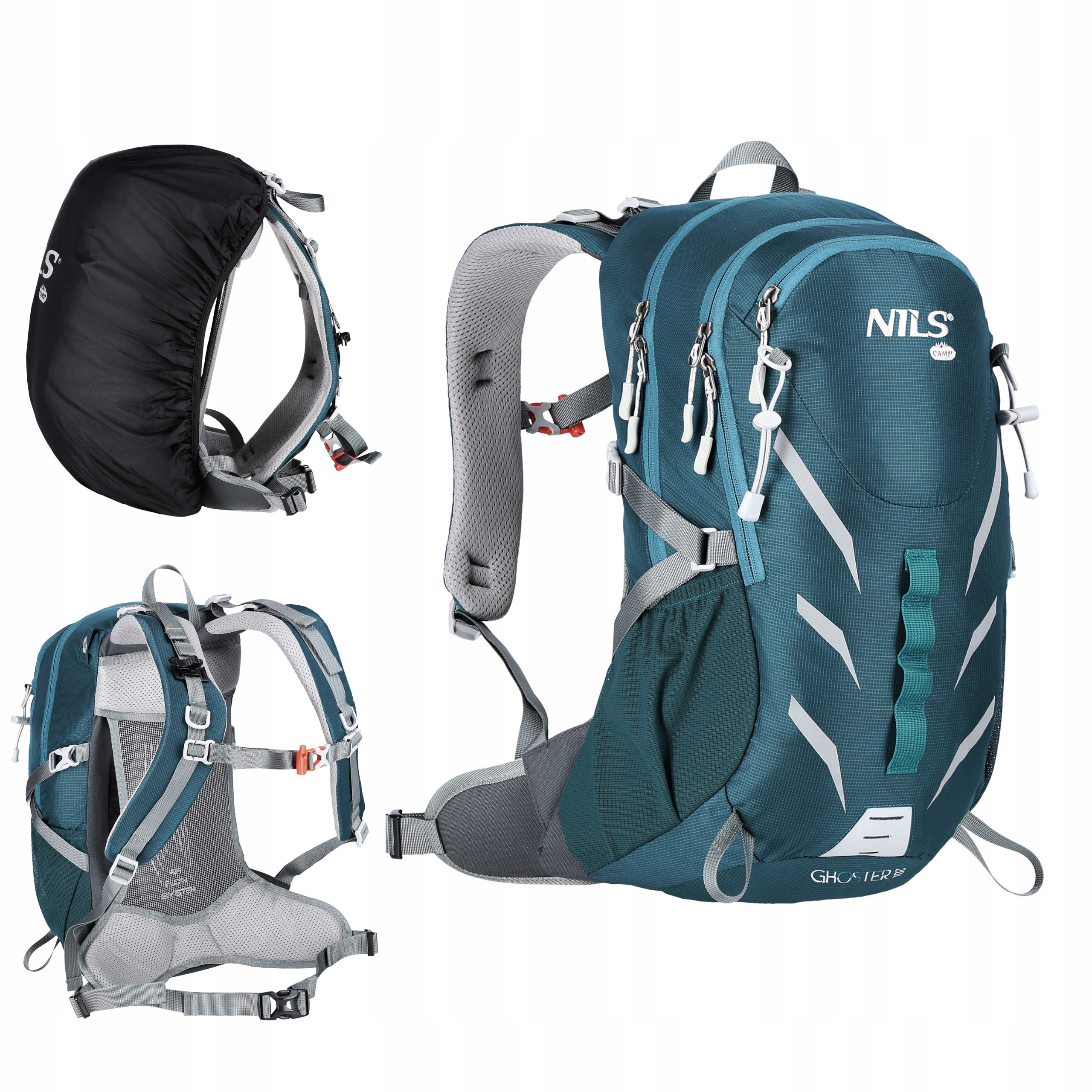 Plecak Turystyczny Na Rower Nils Camp 20L Góry Trekking Niebieski Wentyl