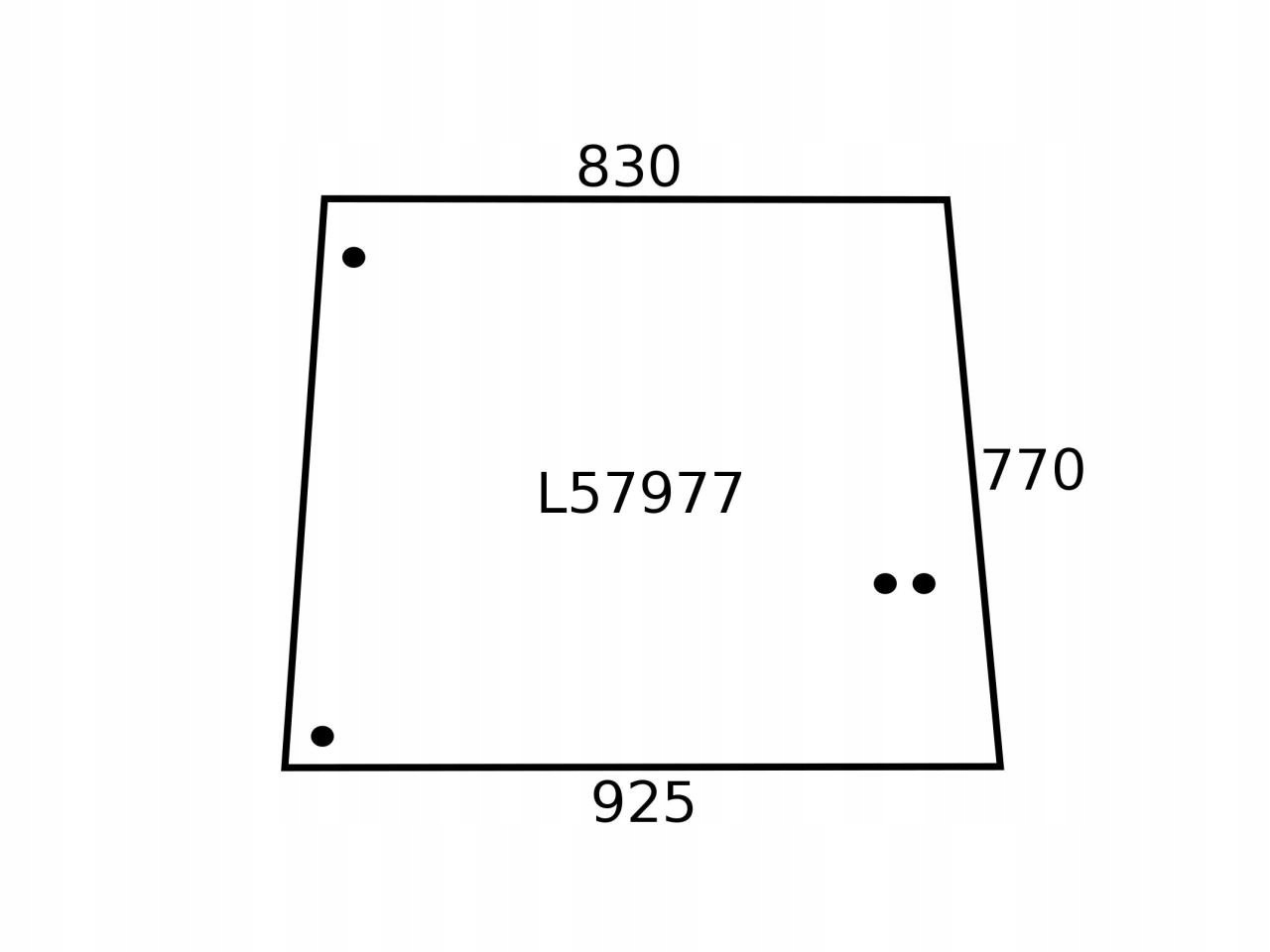 Боковое стекло JOHN DEERE L57977
