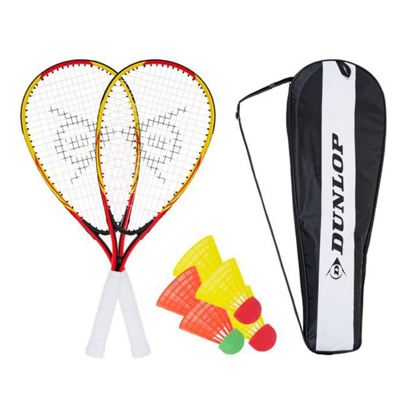 ZESTAW DUNLOP Racketball crossminton 2x RAKIETY LOTKI ETUI speed badminton
