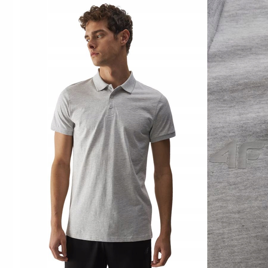 KOSZULKA MĘSKA POLO 4F T-SHIRT PODKOSZULEK BLUZKA SPORTOWA NA CO DZIEŃ