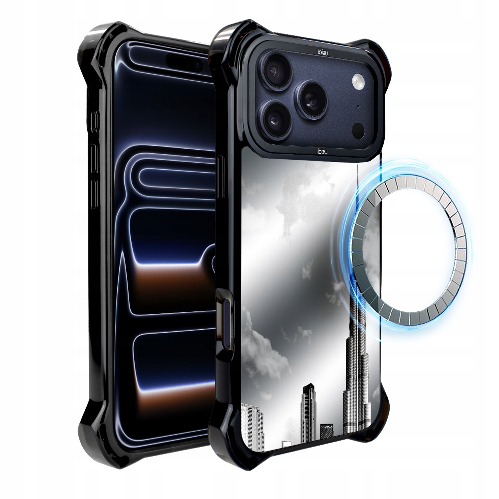 Pouzdro iPhone 17 Pro Ibizu DropGuard Ultra s MagSafe, Burj Khalifa