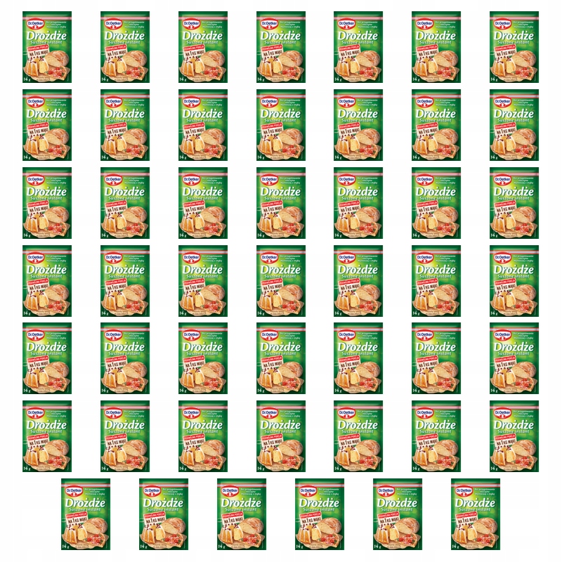 Dr. Oetker Instantní sušené pekárenské sušené kvasnice, přírodní, 14 g X48