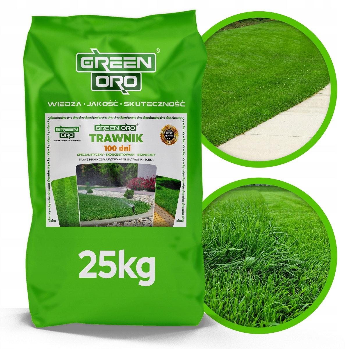

Nawóz do Trawy letni 100dni 25kg 1000m2 Green Oro