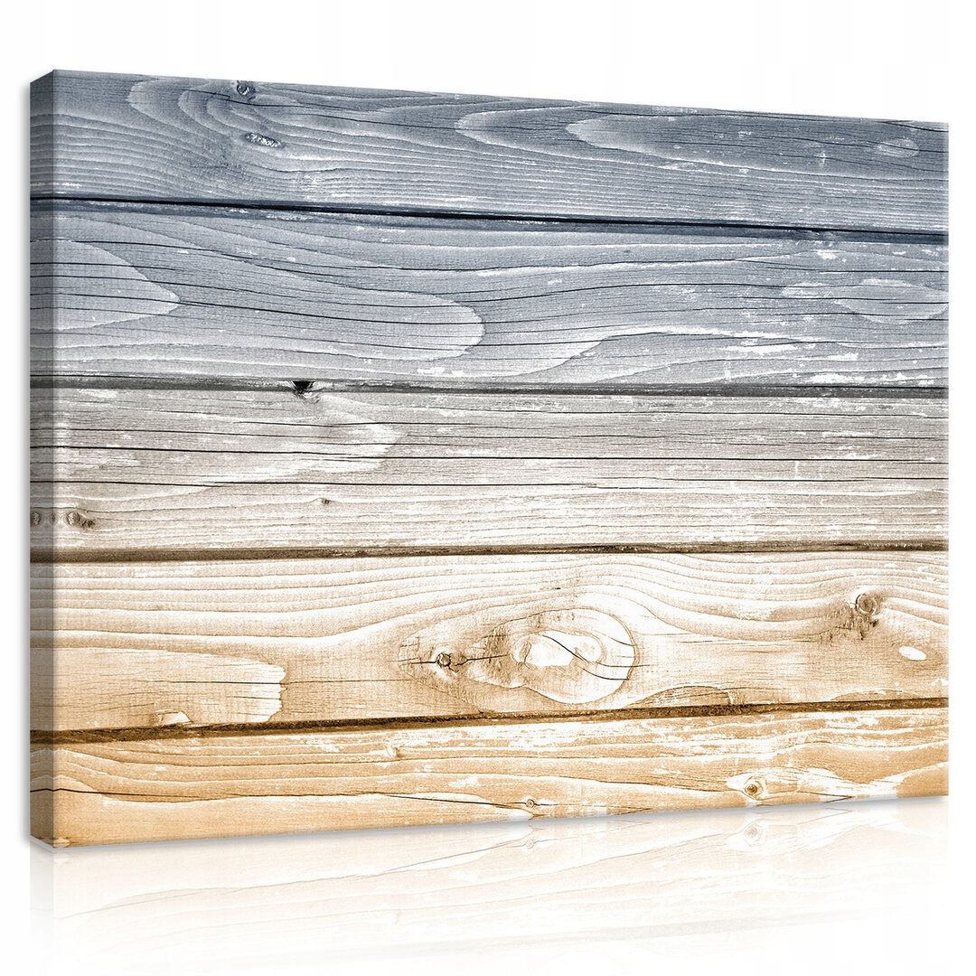 Obraz 80x60 Textura dřeva staré desky mořská příroda vánek písek styl