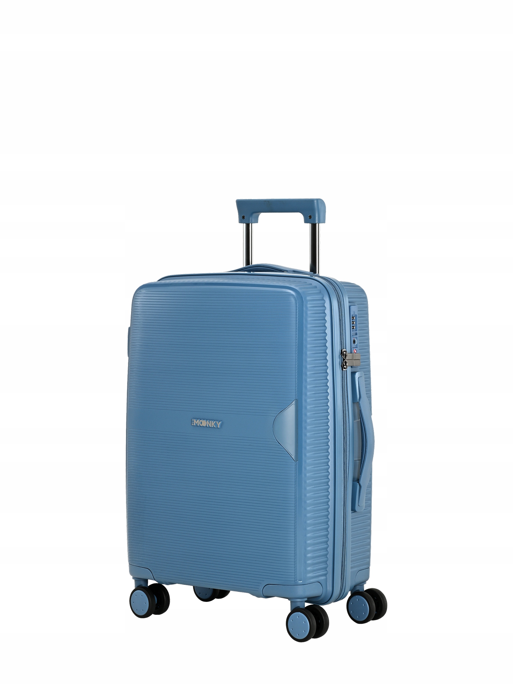 Kufr kabinový tvrdý polypropylen Tsa 55x40x20cm 36l Blu Moonky tmavě modrý