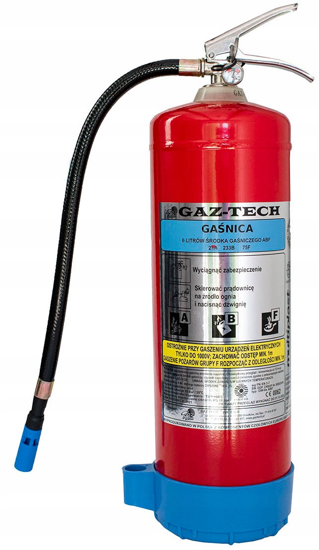 Gaśnica płynowa (pianowa) GW-6X Ab, Abf Plus