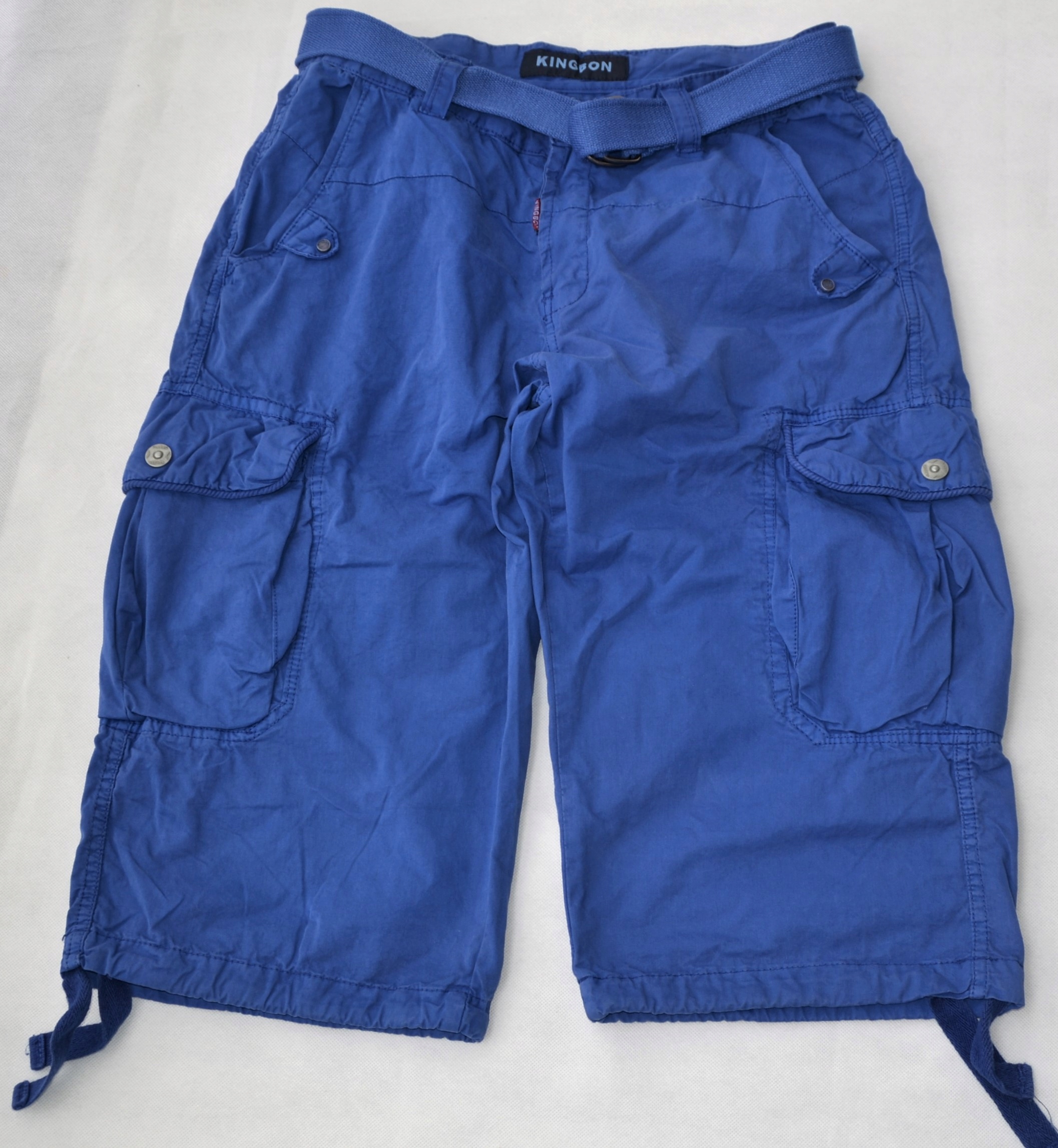 

krótkie spodenki bojówki bawełna 32/84 niebieskie