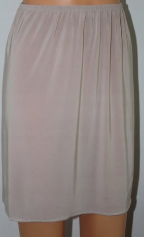 PÓŁHALKA DAMSKA BEŻOWA MIDI 48 3XL Marka bez marki