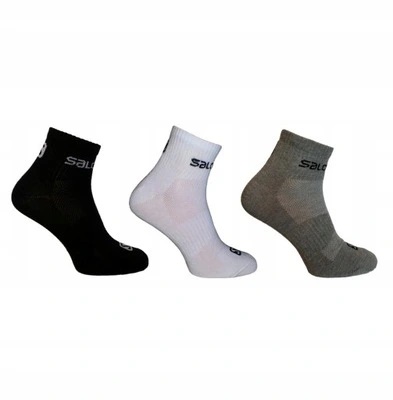 SALOMON QUARTER SKARPETY SPORTOWE ROWER SIŁOWNIA WĘDRÓWKI 3 PARY M 39-41
