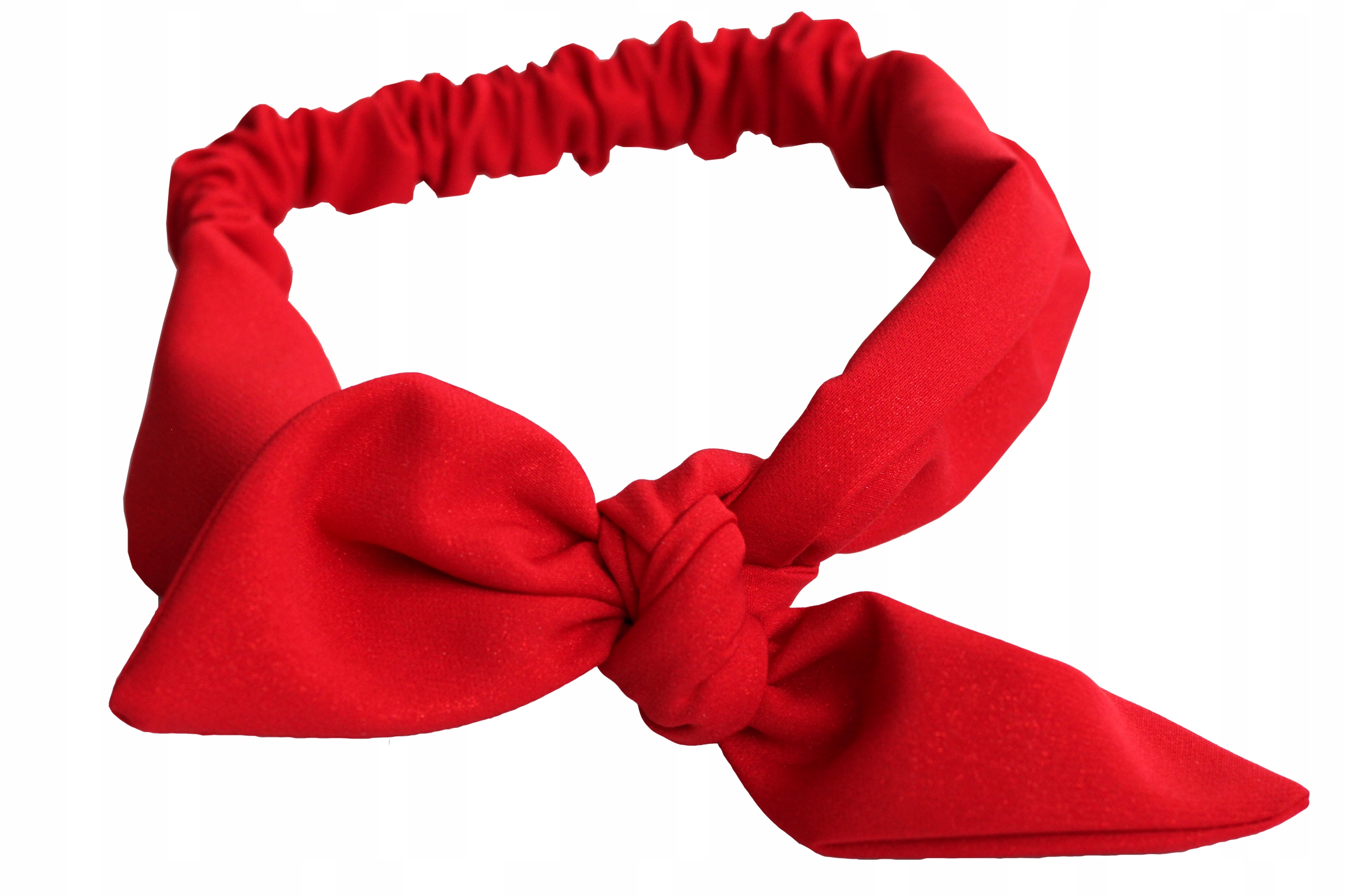 

Opaska Czerwona świąteczna pin-up kokarda wiązana