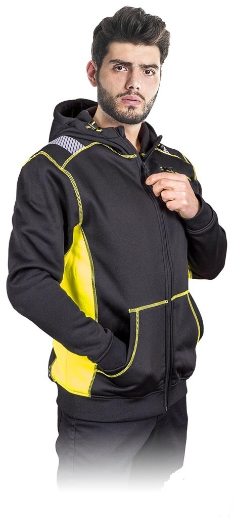 Mikina L.hollman Lh-trottel XL Černo-žlutá