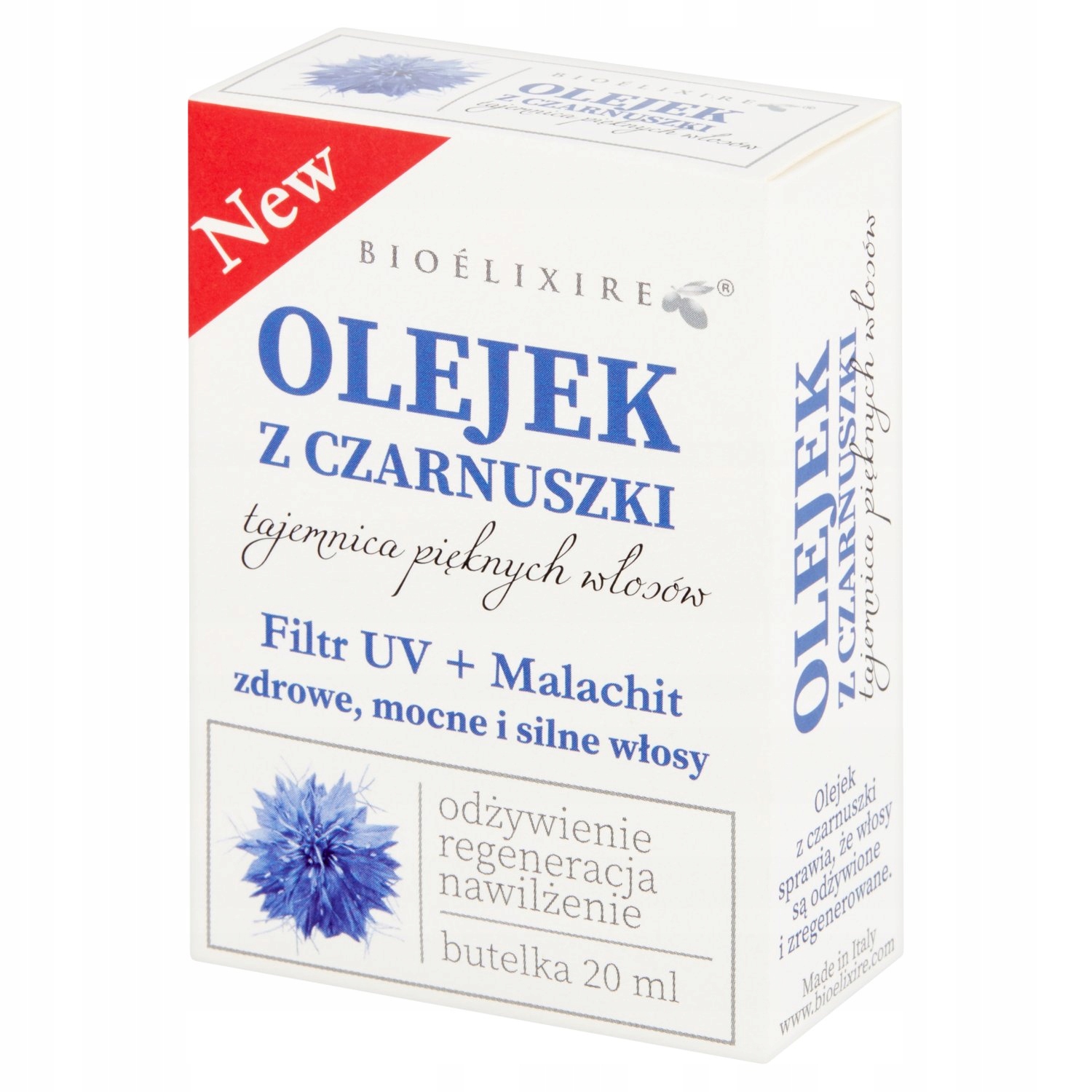 BIOELIXIRE OLEJEK Z CZARNUSZKI 20 ML Typ brak informacji