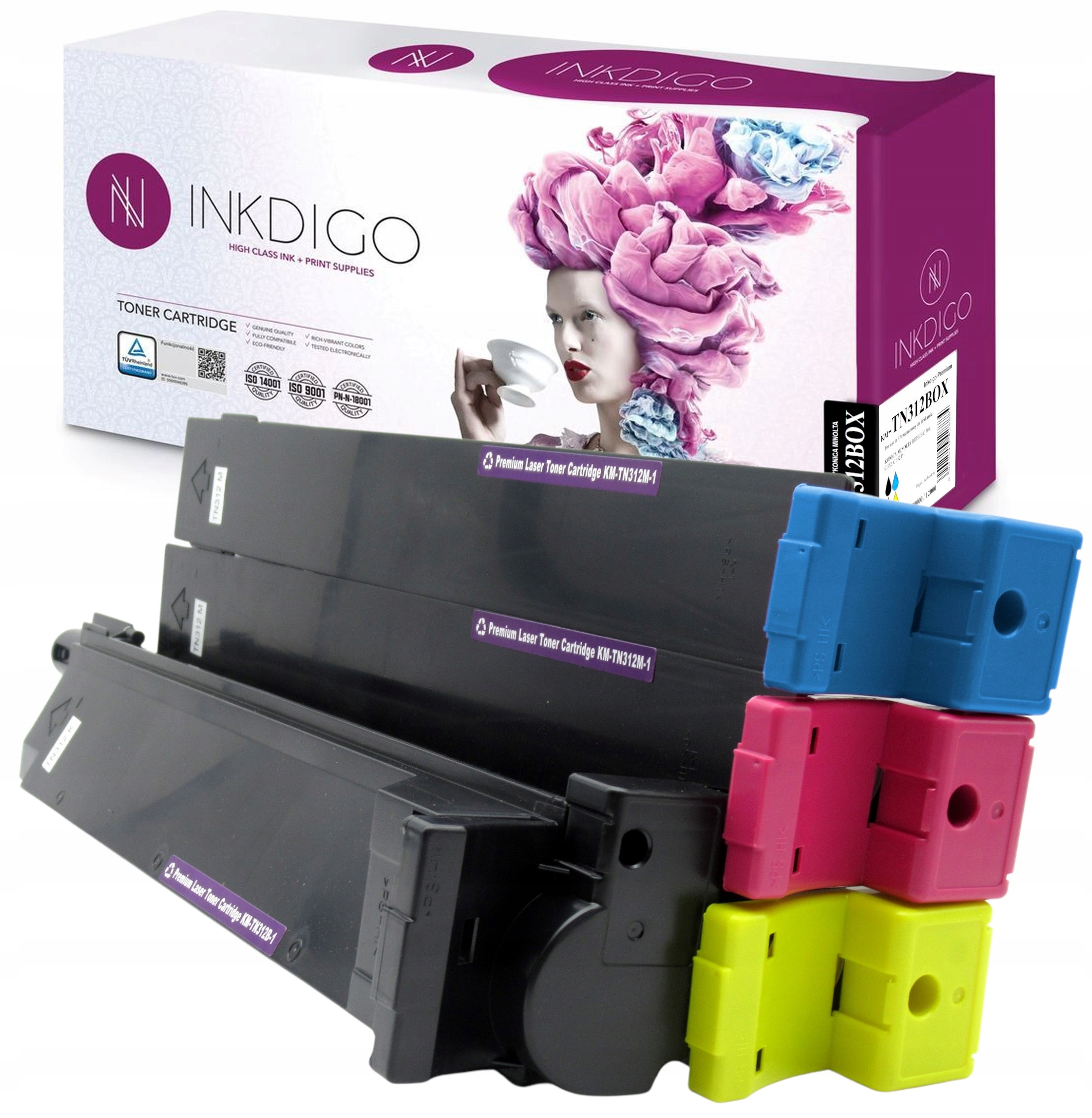 Tonery TN-312 pro Minolta Bizhub C300 C352 Sada