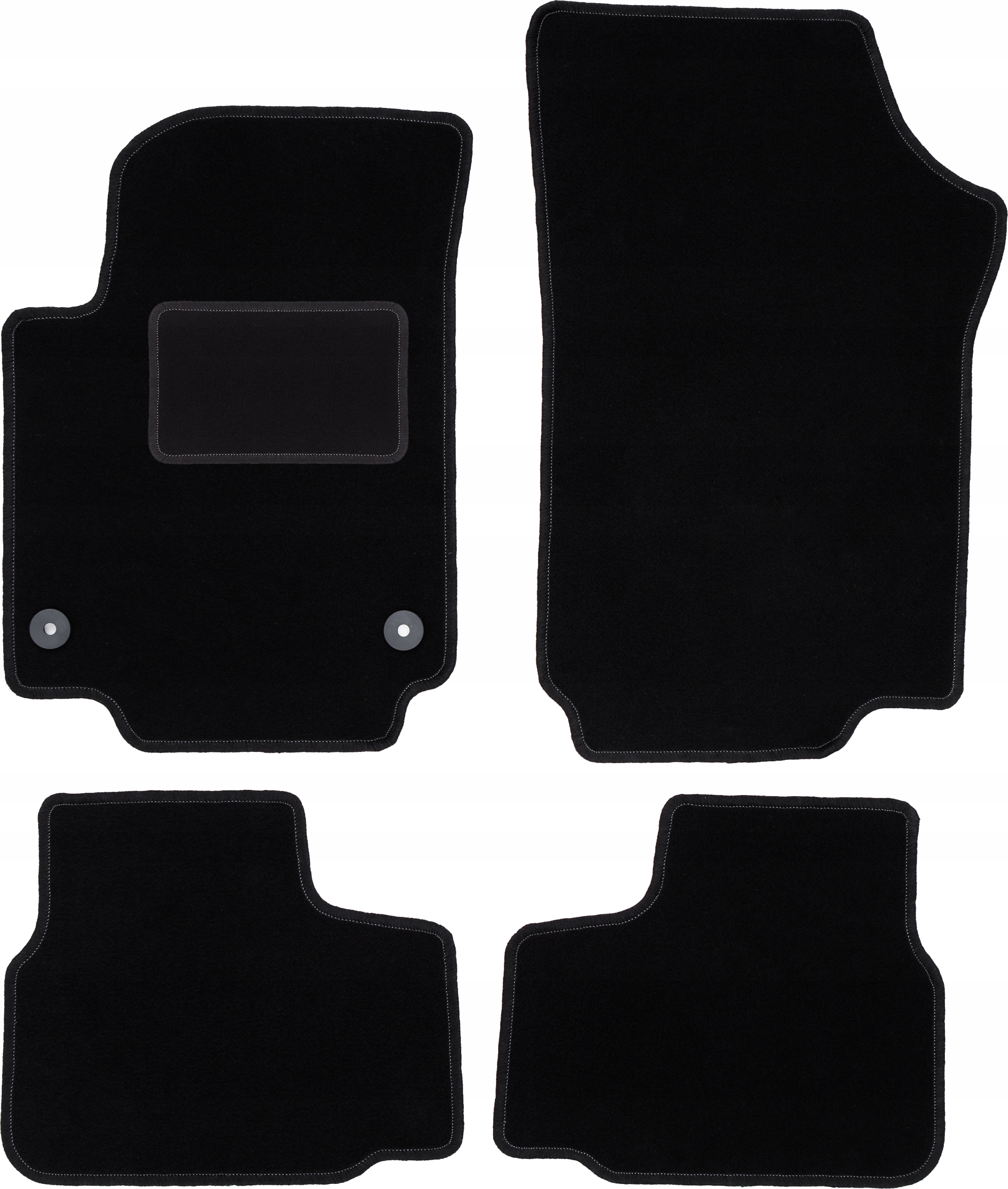 

Dywaniki welurowe czarne Basic do Vw Up! Up 11-20