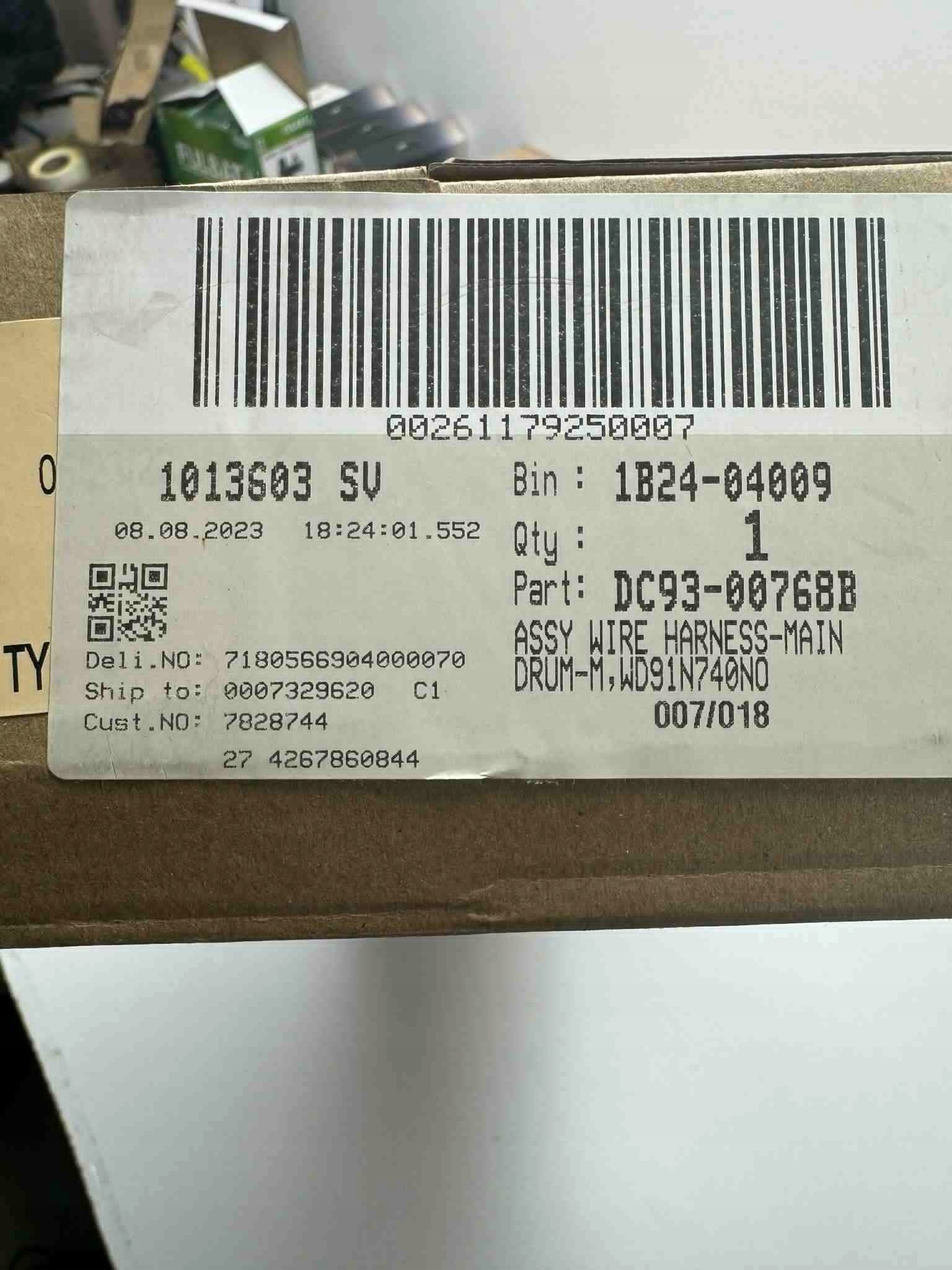 Wiązka Przewodów Samsung Główna, Bęben M, WD91N740NO