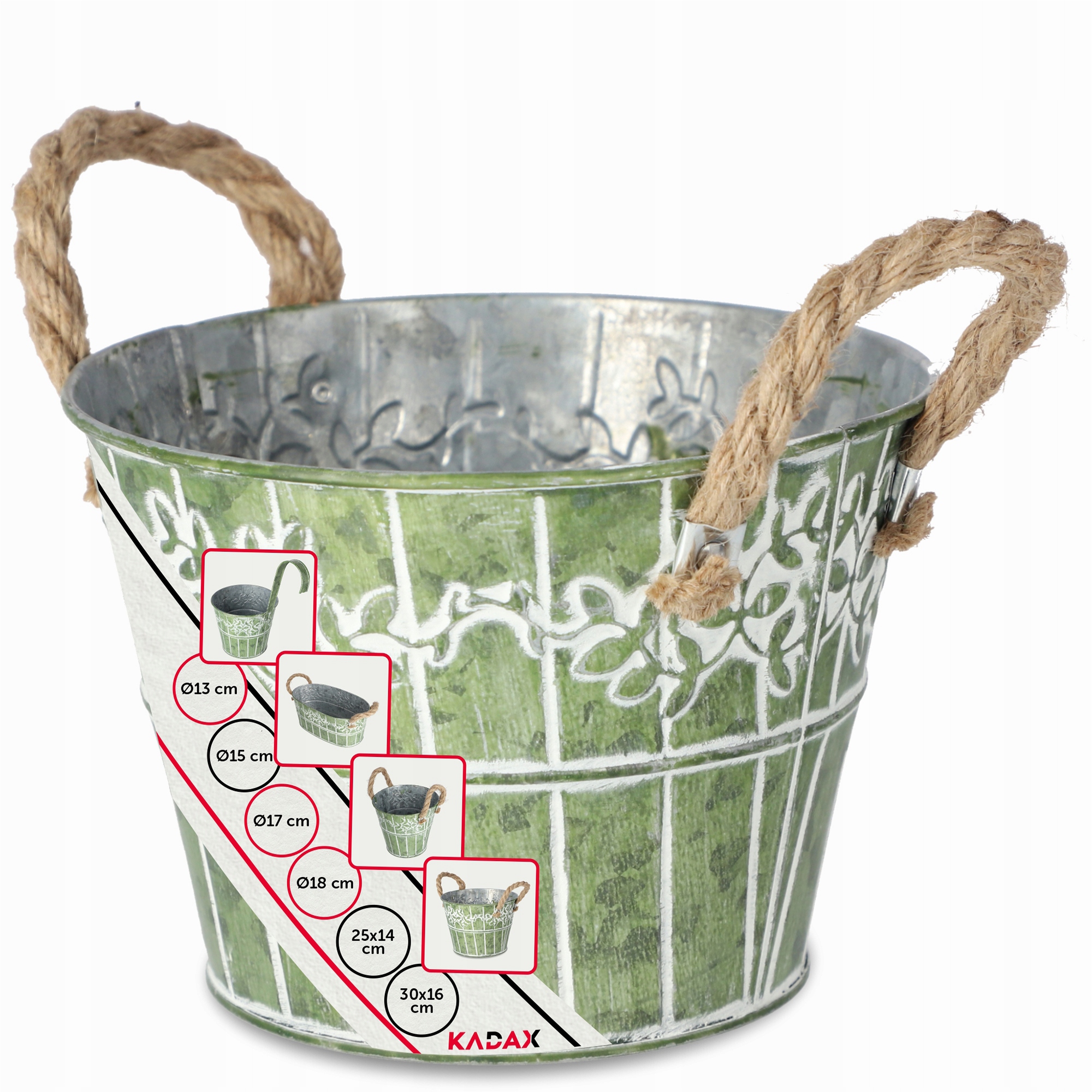 

Doniczka Osłonka Na Kwiaty Rośliny Retro 17cm