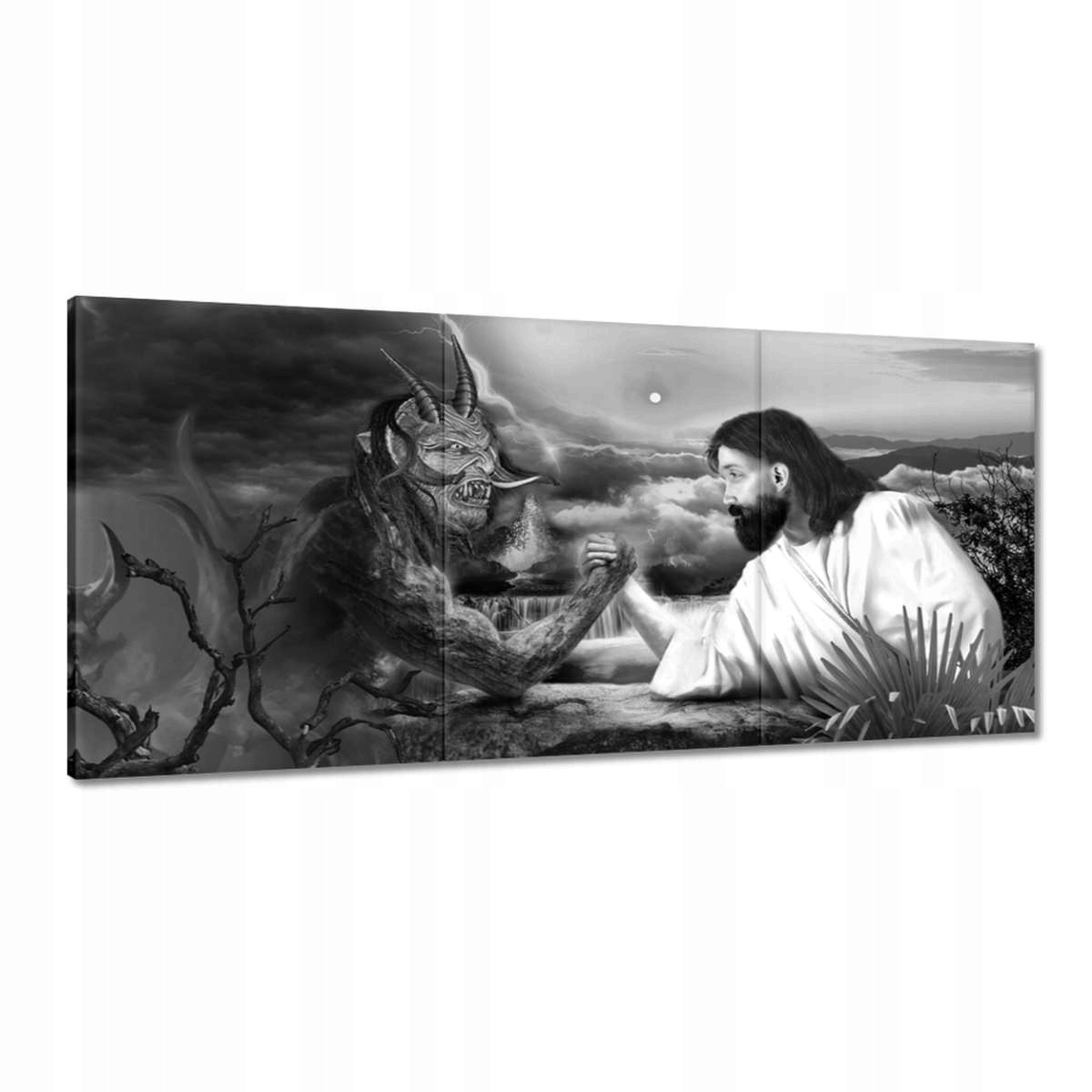 Obrazy 210x100 Silovanie Ježiša s diablom