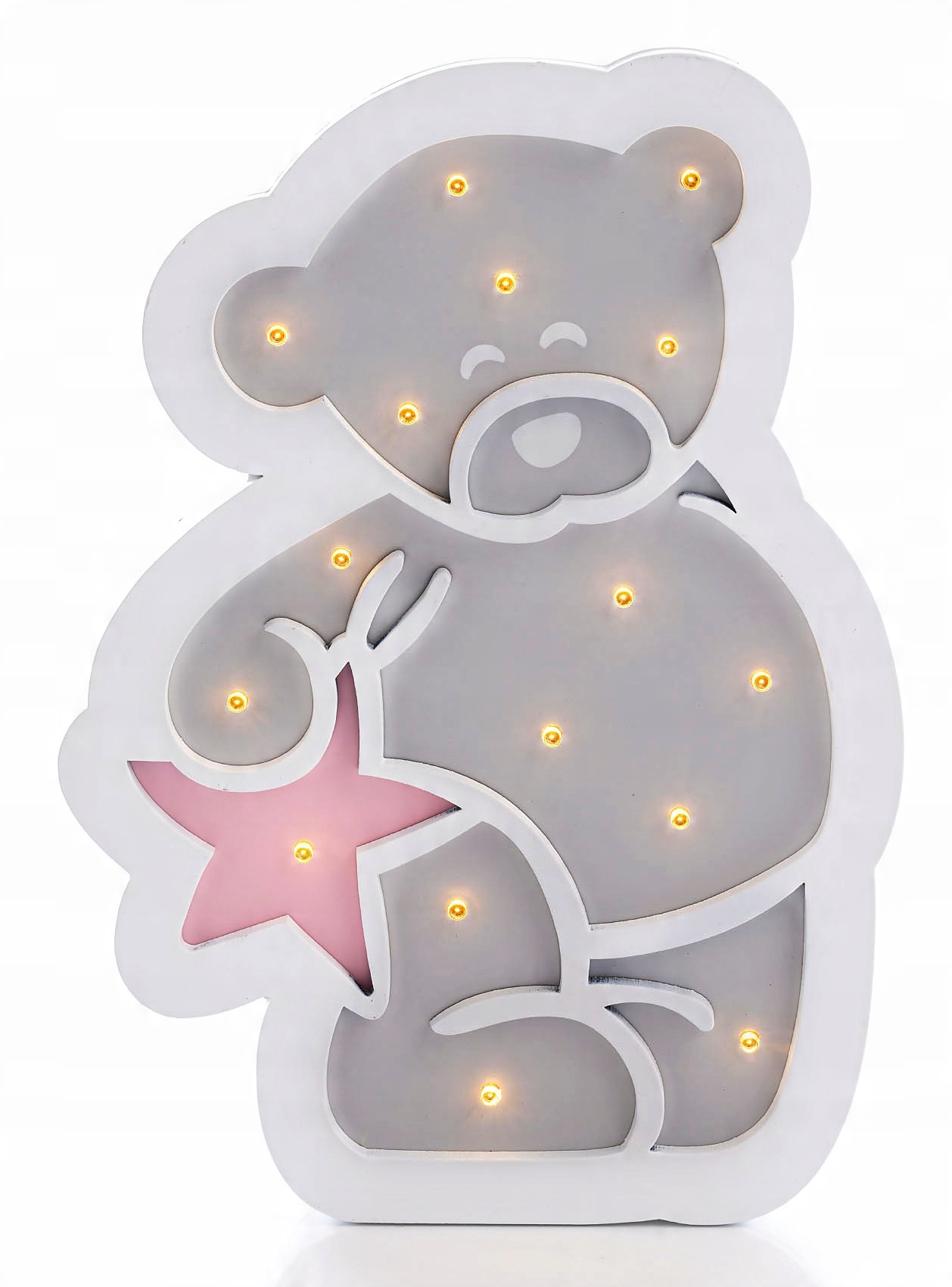 

Lampka Nocna Drewniana Miś HappyHippo