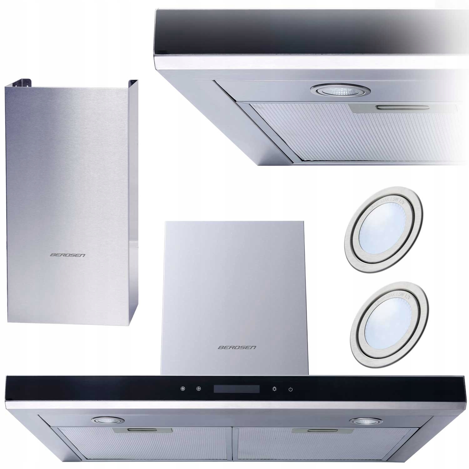 Kuchyňský Odsavač Par 60 cm Komínový T2 Berdsen