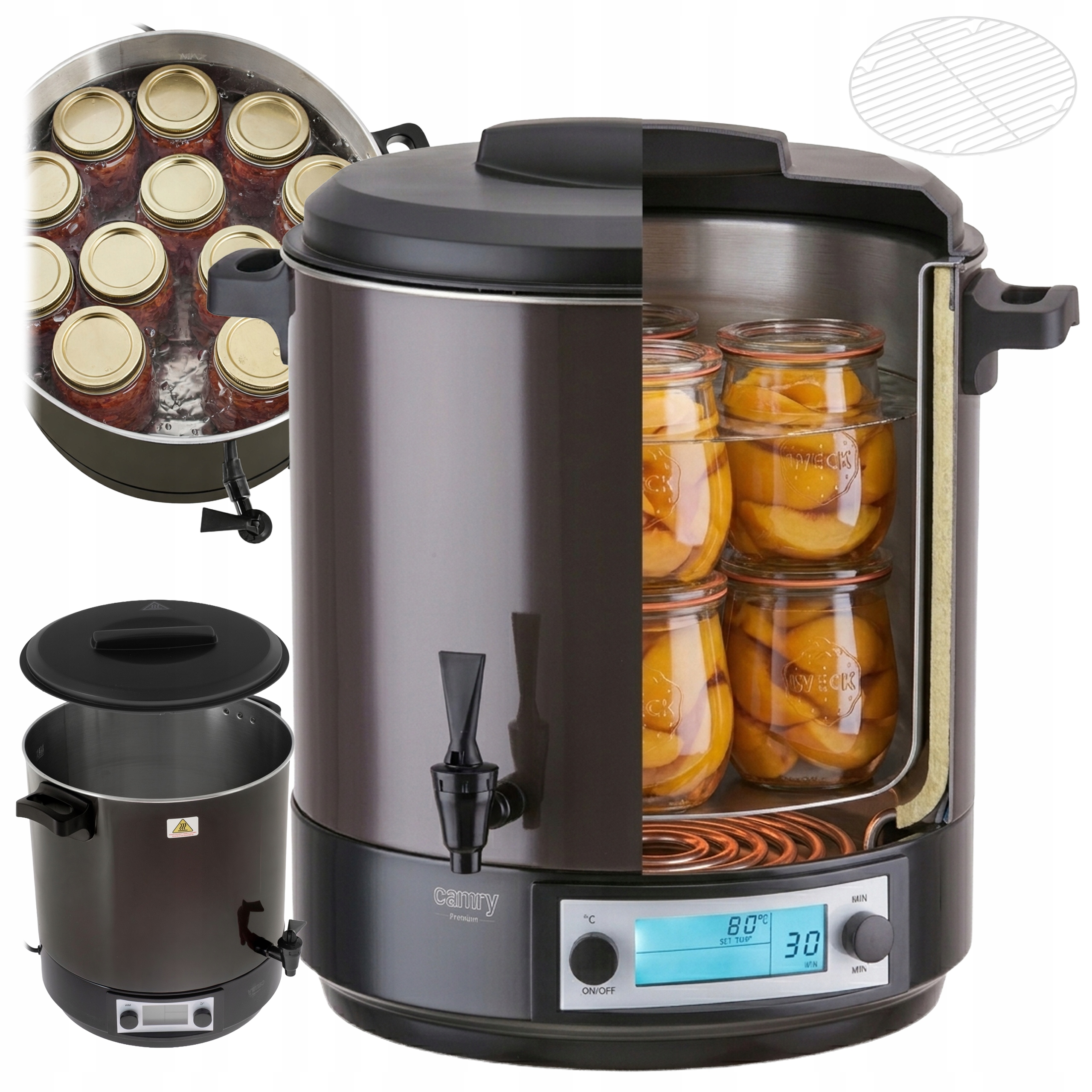 Elektrický Hrnec Ohřívač Na Vodu Piva, Víno, Hrnec Na Pasterizaci, 28 L