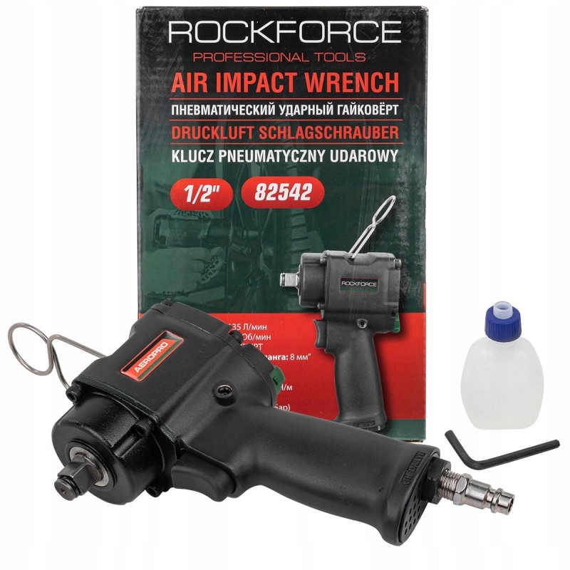 Pneumatický skrutkovač 600 Nm 1/2" Compact Rockforce