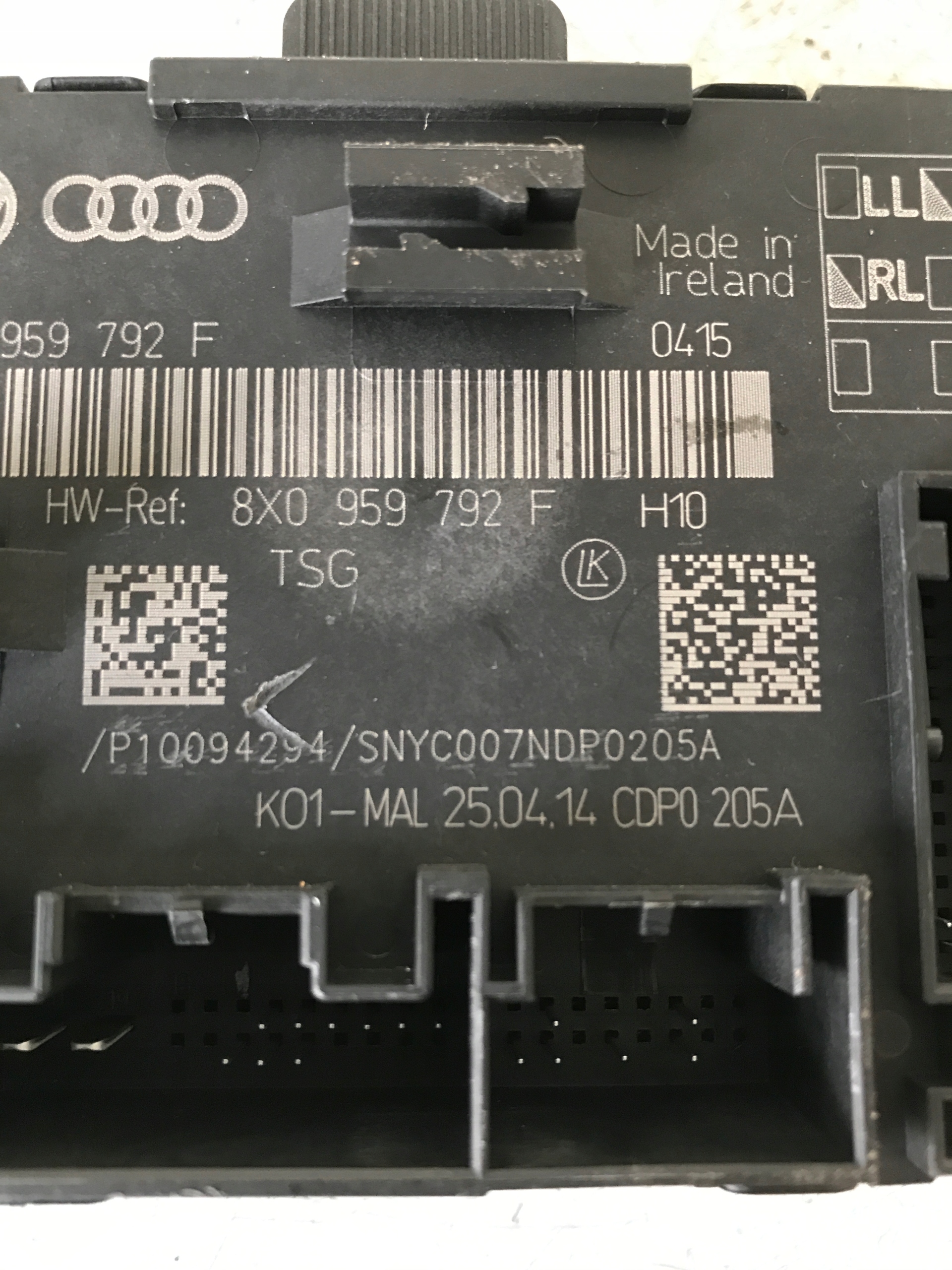 module door AUDI A1 8X 8X0959792F