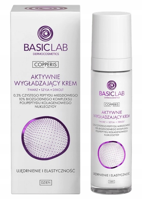 BasicLab Wygładzający Krem do twarzy Copperis na dzień 50 ml