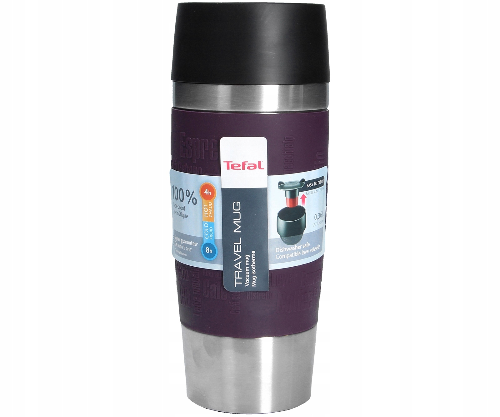 

Kubek Termiczny Tefal Travel Mug 360ml fioletowy