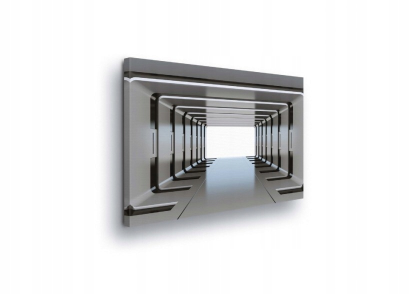 Obraz 100x75 Futuristický tunel hloubka perspektiva minimalismus geometrie