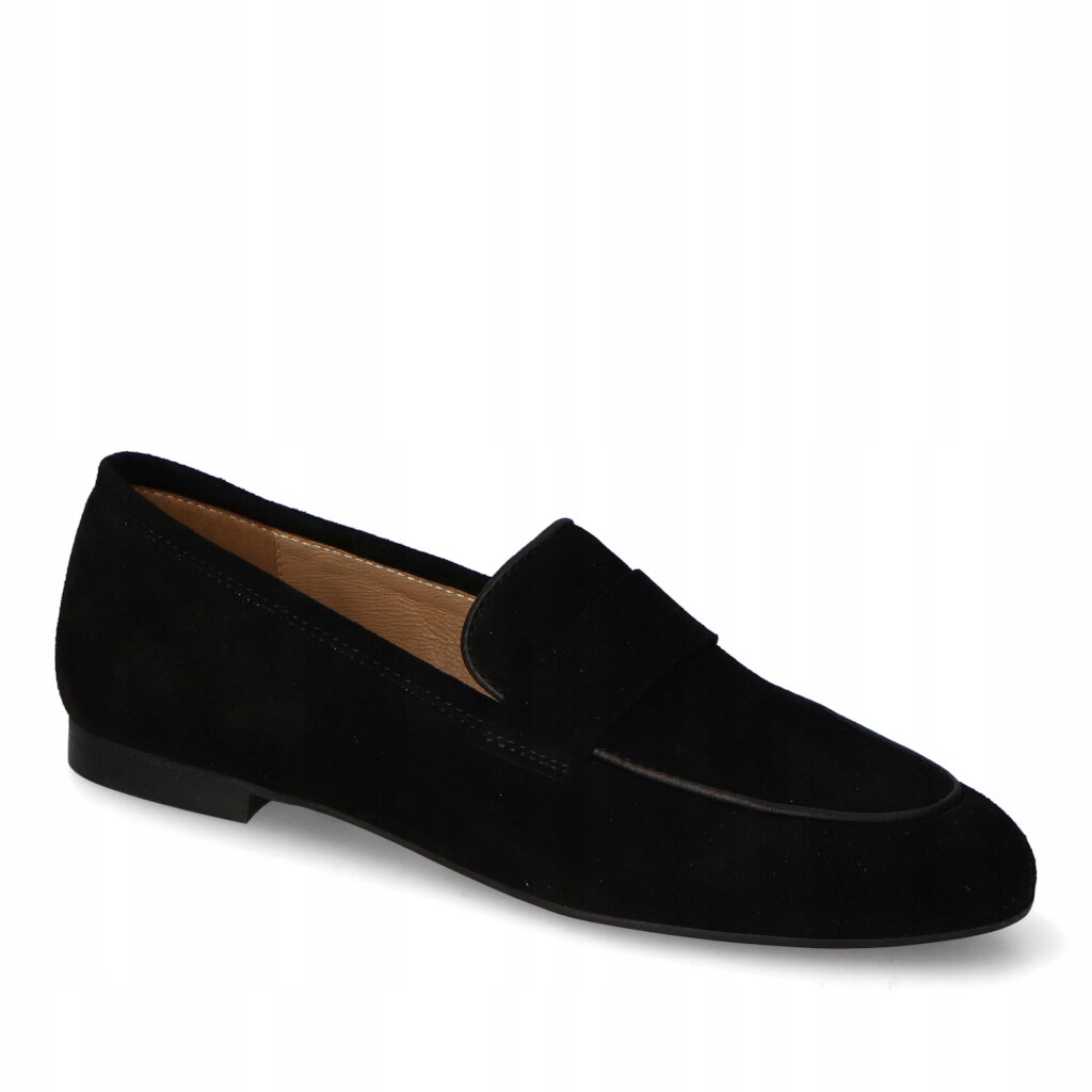 Mokasíny Fabio Fabrizi 857/1 Černý semiš 37