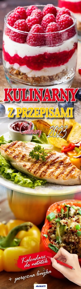 

Kalendarz 2023 paskowy notatnikowy Kulinarny 13x46