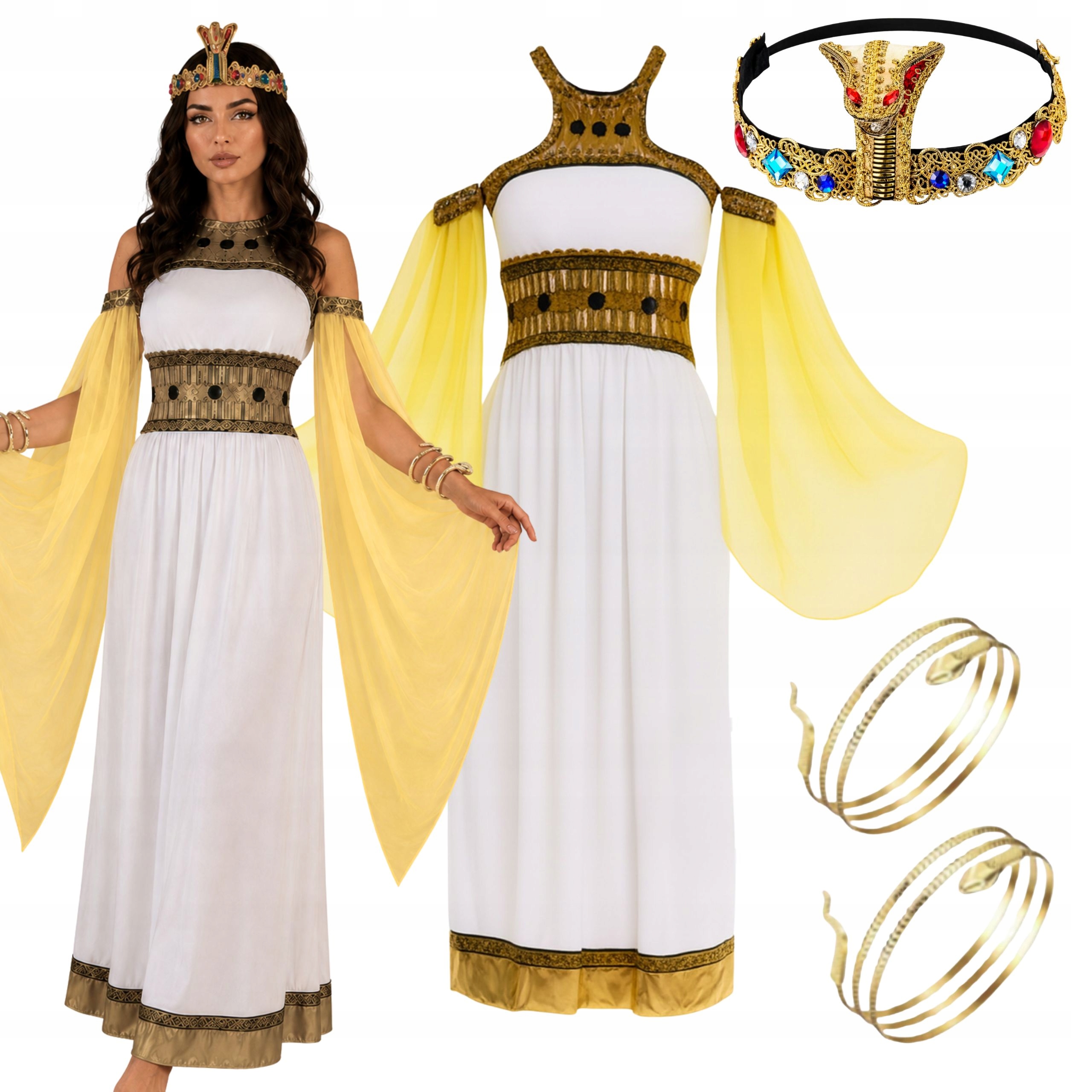 Kostým Egypťanky Převlek Bohyně Kleopatra Královna Egypta Set Xxs Xs