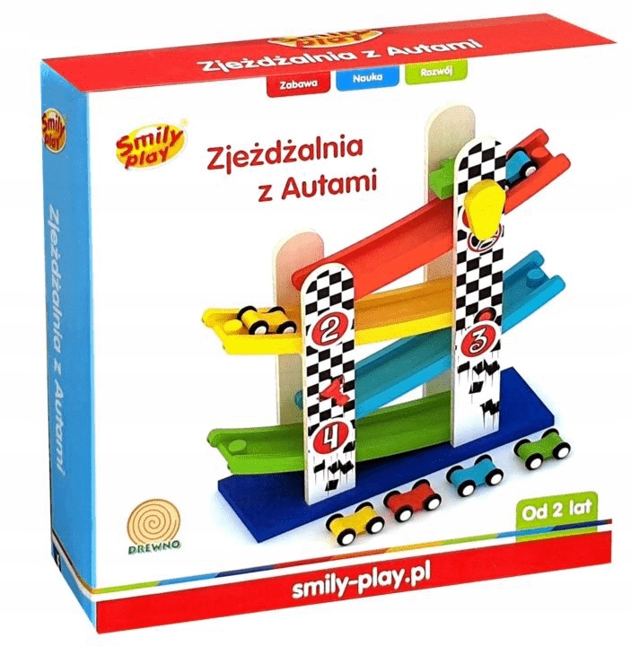 

Zjeżdżalnia z autami Tor kolejka Smily Play AC6653