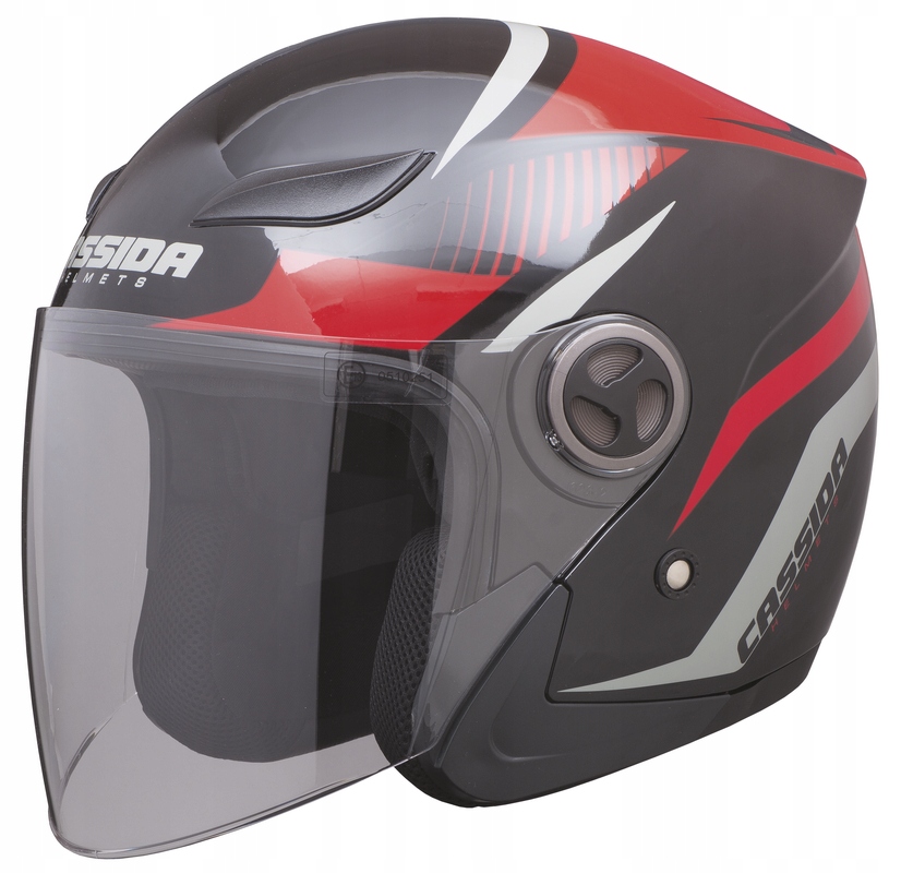 CASSIDA KASK MOTOCYKLOWY SKUTER LINIA ECO ODBLASK