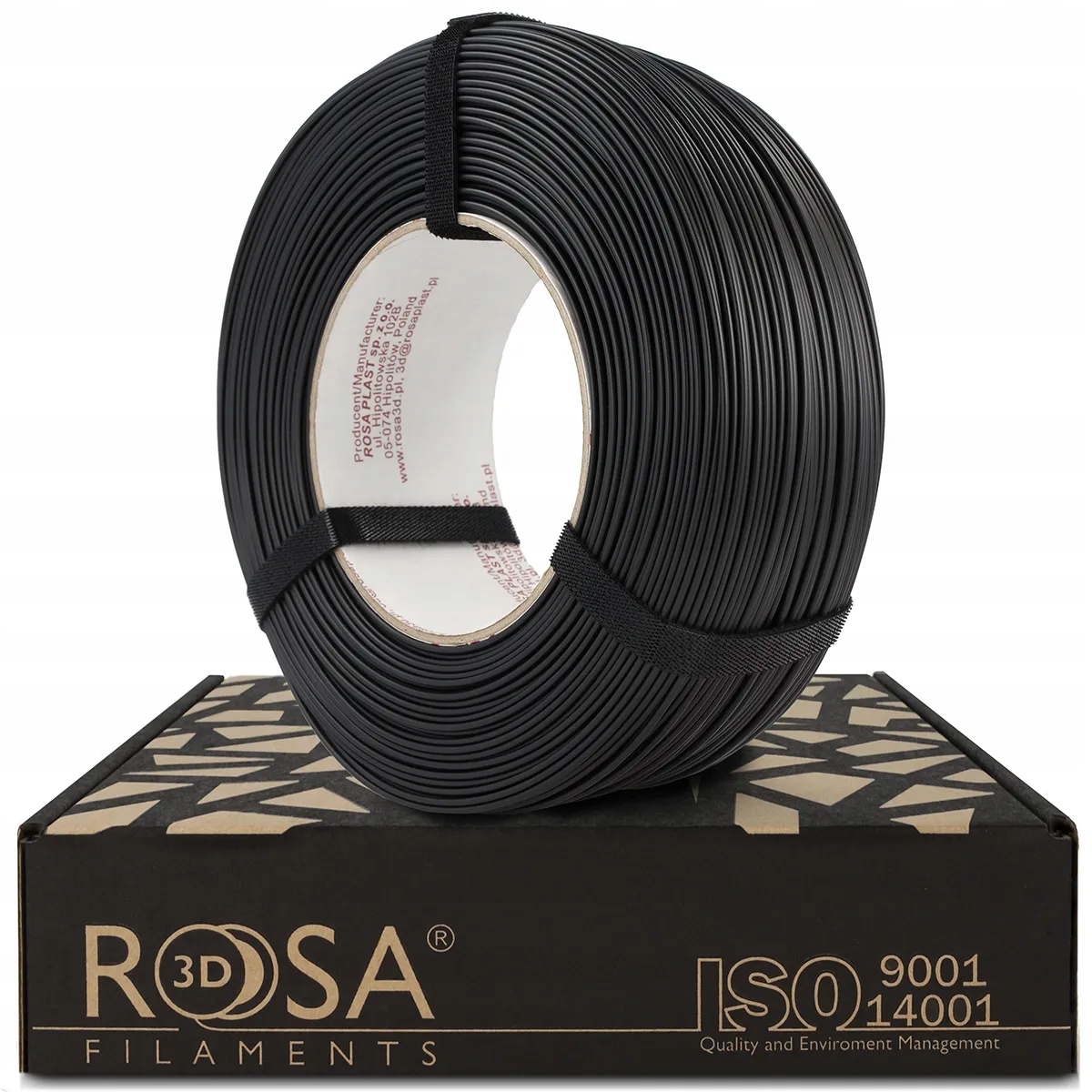 Filament Rosa3D ReFill BioCREATE Ht Black Czarny 1kg 1,75mm