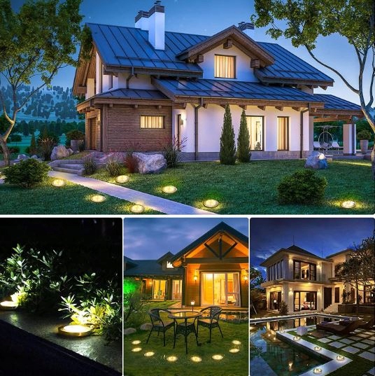 LAMPA SOLARNA OGRODOWA LAMPKI LED GRUNTOWE DYSK CZYJNIK ZMIERZCHU 12 DYSKÓW EAN (GTIN) 5906449309344