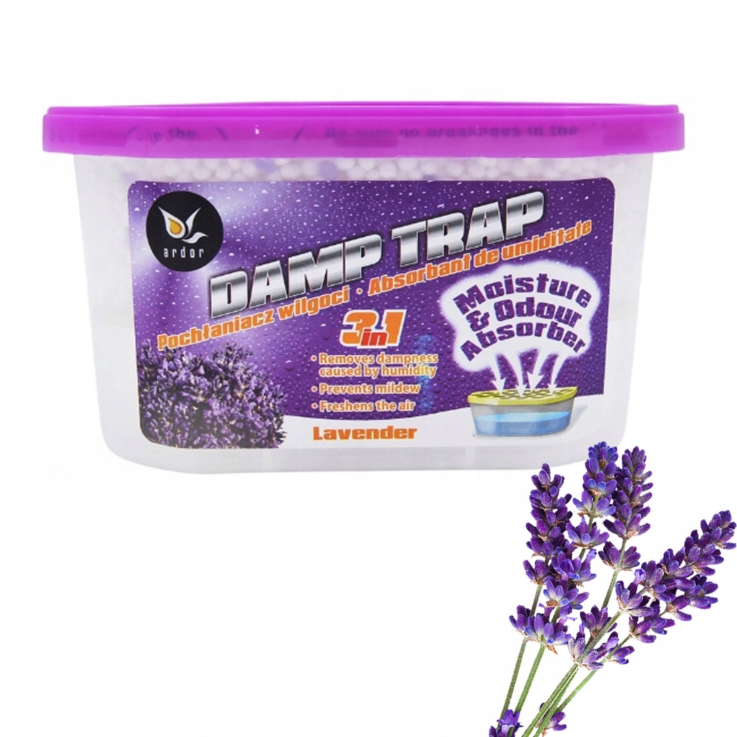 ARDOR POCHŁANIACZ WILGOCI LAWENDA 400ML 2W1