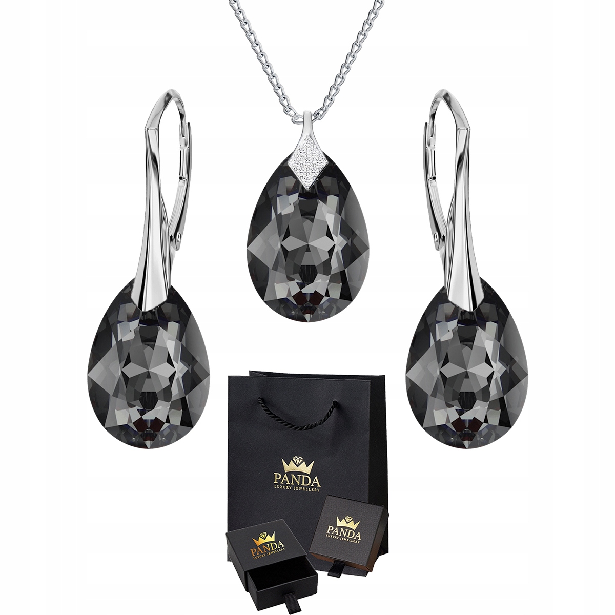 

Komplet Biżuterii Swarovski Srebro 925 Prezent