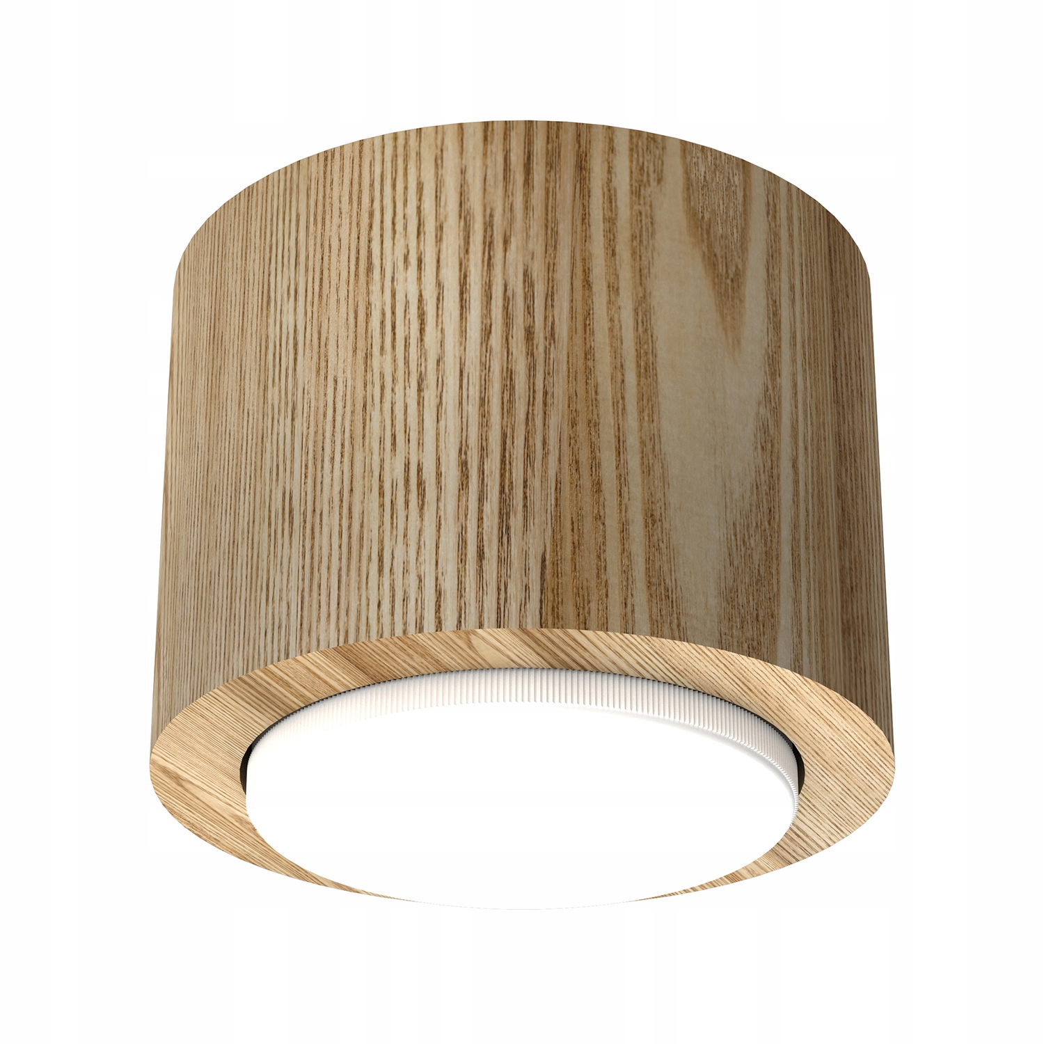 Stropní bodové svítidlo hnědé, dřevěné, kulaté, spotové Luminex